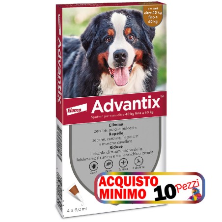 ELANCO ADVANTIX 40-60  KG  4 PIPETTE acquisto minimo 10pz
