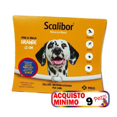 MSD ANIMAL HEALTH COLLARE ANTIPARASSITARIO SCALIBOR CM.65 acquisto minimo 9pz *SCADENZA 08/2026*