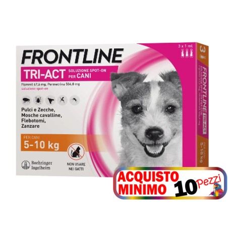 FRONTLINE FRONTLINE TRI-ACT CANI 5-10 KG 3 PIPETTE acquisto minimo 10pz