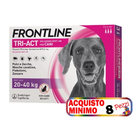 FRONTLINE FRONTLINE TRI-ACT CANI 20-40 KG 3 PIPETTE acquisto minimo 8pz