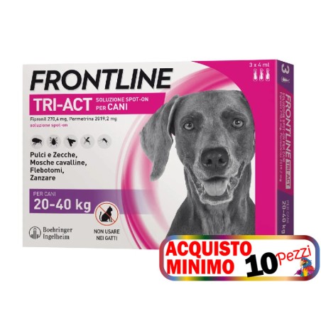 FRONTLINE FRONTLINE TRI-ACT CANI 20-40 KG 3 PIPETTE acquisto minimo 10pz