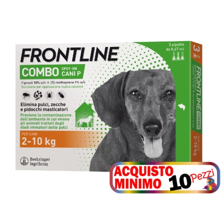 FRONTLINE FRONTLINE COMBO SPOT ON CANI  2-10 KG 3 PIPETTE acquisto minimo 10pz