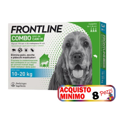 FRONTLINE FRONTLINE COMBO SPOT ON CANI 10-20 3 PIPETTE acquisto minimo 8pz
