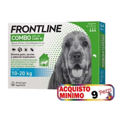 FRONTLINE FRONTLINE COMBO SPOT ON CANI 10-20 3 PIPETTE acquisto minimo 9PZ