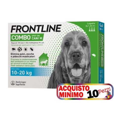 FRONTLINE FRONTLINE COMBO SPOT ON CANI 10-20 3 PIPETTE acquisto minimo 10pz