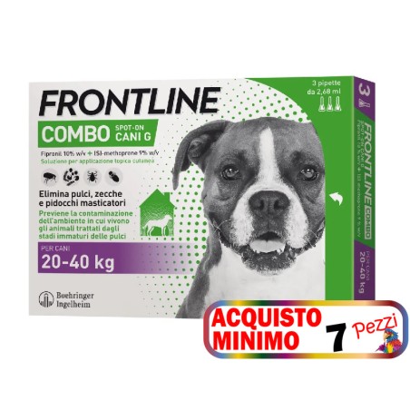 FRONTLINE FRONTLINE COMBO SPOT ON CANI 20-40 3 PIPETTE acquisto minimo 7pz