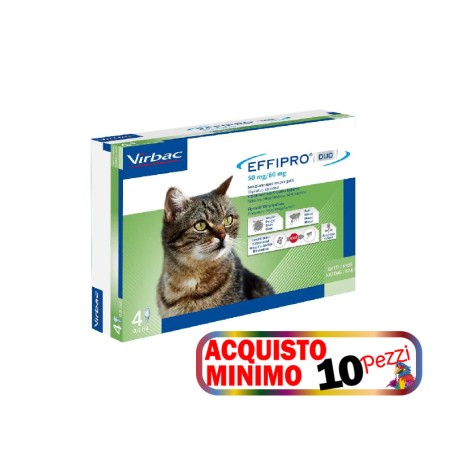 VIRBAC EFFIPRO DUO GATTI 4 PIPETTE SPOT ON acquisto minimo 10pz
