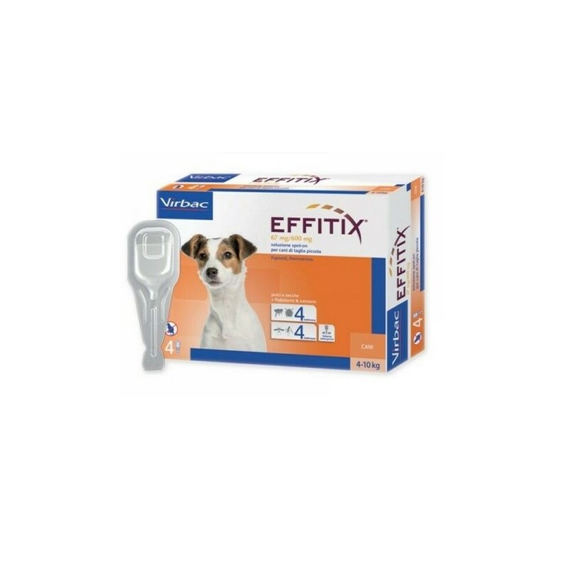EFFITIX 4 PIPETTE CANI 4-10 KG ***SPEDIZIONE GRATIS***SCADENZA 2025