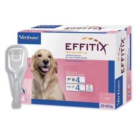 EFFITIX 4 PIPETTE CANI 20-40 KG ***SPEDIZIONE GRATIS***SCADENZA 2025