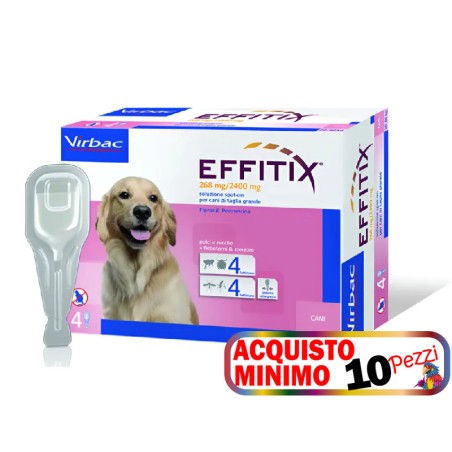 VIRBAC EFFITIX 4 PIPETTE CANI 20-40 KG acquisto minimo 10pz