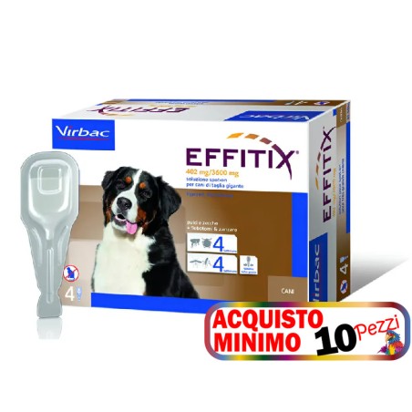 VIRBAC EFFITIX 4 PIPETTE CANI 40-60 KG acquisto minimo 10pz