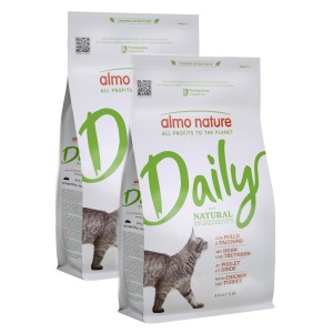 ALMO NATURE DAILY CAT KG.12 POLLO E TACCHINO ***prezzo riferito al singolo sacco***