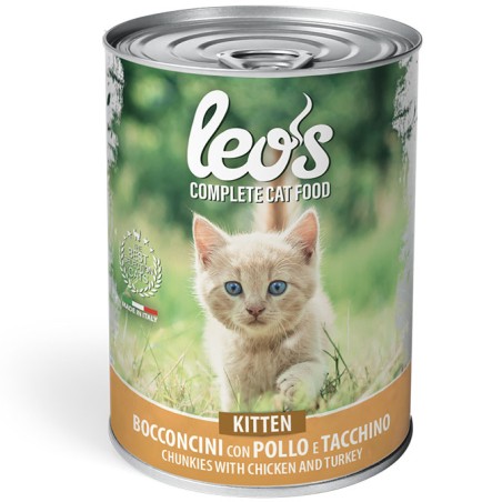 MONGE LEO'S GATTO GR.415 BOCCONCINI KITTEN POLLO TACCHINO