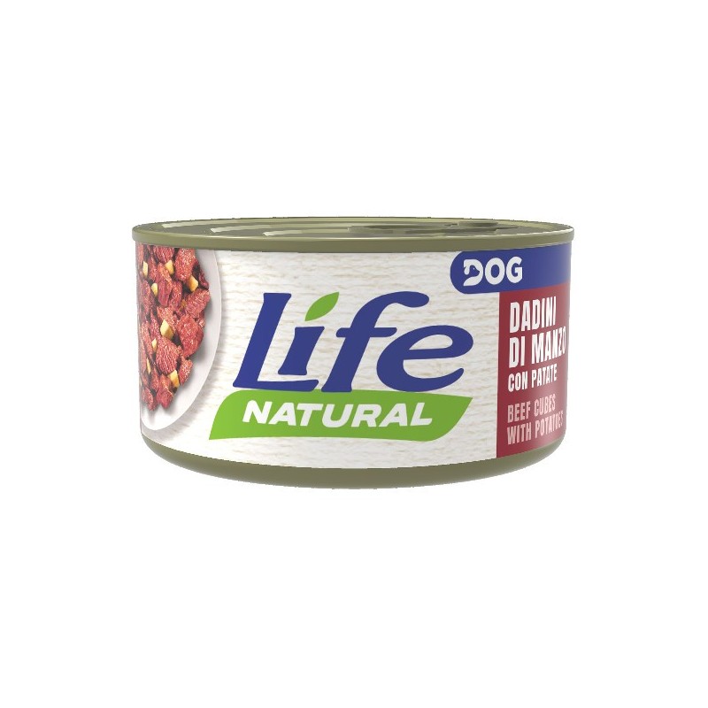 LIFE DOG GR.90 DADINI DI MANZO E PATATE