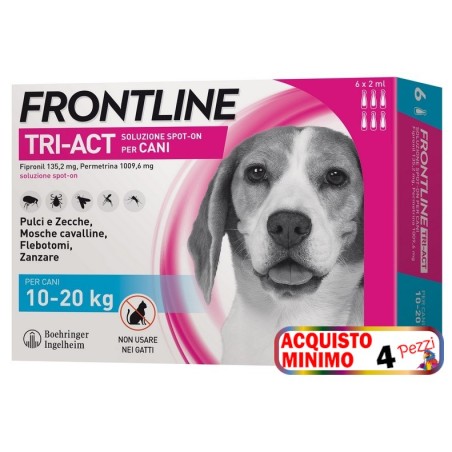 FRONTLINE FRONTLINE TRI-ACT CANI 10-20 KG 6 PIPETTE *acquisto minimo 4pz*