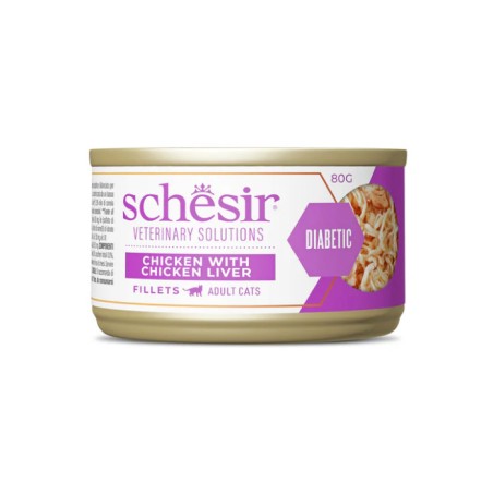 AGRAS DELIC SCHESIR vet 80gr DIABETIC filetti Pollo con fegato di pollo