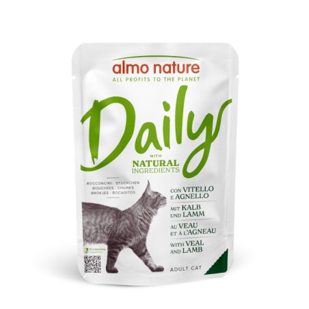 ALMO ALMO DAILY BUSTA GATTO GR.70 VITELLO AGNELLO