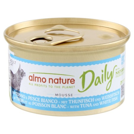 ALMO ALMO DAILY CAT GR.85 MOUSSE TONNO PESCE BIANCO