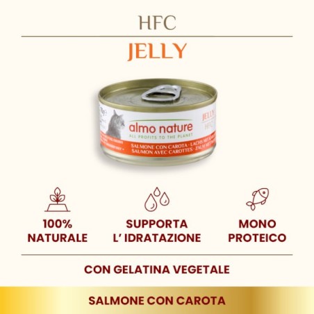 ALMO ALMO NATURE GR.70 JELLY SALMONE E CAROTA