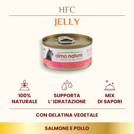 ALMO ALMO NATURE GR.70 JELLY SALMONE E POLLO