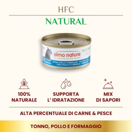 ALMO ALMO NATURE GR.70 TONNO POLLO E FORMAGGIO