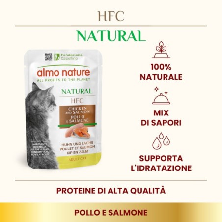 ALMO ALMO BUSTA NATURAL GR.55 POLLO E SALMONE