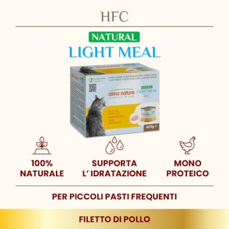 ALMO ALMO NATURE LIGHT MEAL FILETTO DI POLLO 4X50 GR