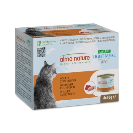 ALMO ALMO NATURE LIGHT MEAL POLLO E TONNO 4X50 GR