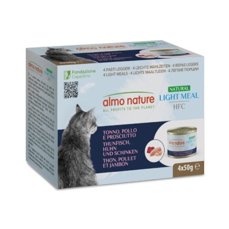 ALMO ALMO NATURE LIGHT MEAL TONNO POLLO PROSCIUTTO MULTIPACK 4X50 GR