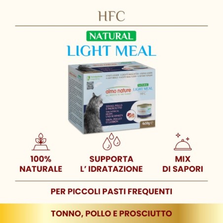 ALMO ALMO NATURE LIGHT MEAL TONNO POLLO PROSCIUTTO MULTIPACK 4X50 GR