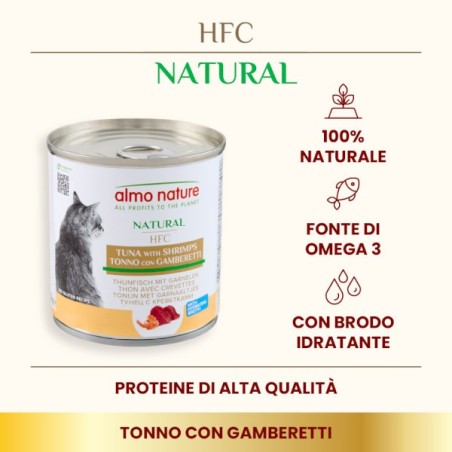 ALMO ALMO NATURE GATTO GR.280 TONNO E GAMBERETTI 
