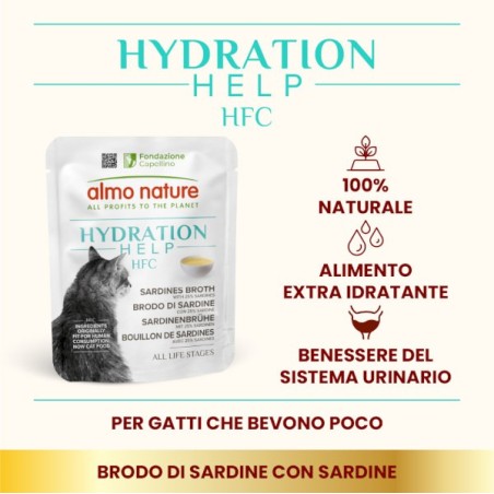 ALMO ALMO HFC BUSTA 50gr HYDRATATION HELP BRODO DI SARDINE E SARDINE