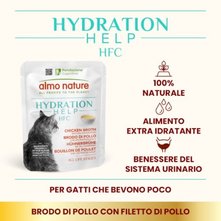 ALMO ALMO HFC BUSTA 50gr HYDRATATION HELP BRODO DI POLLO E POLLO