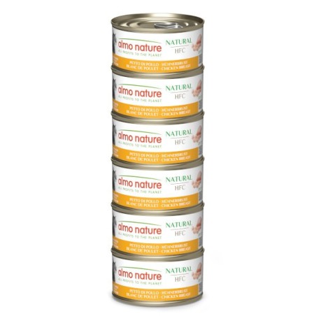 ALMO ALMO NATURE GR.70 PETTO DI POLLO X6 lattine