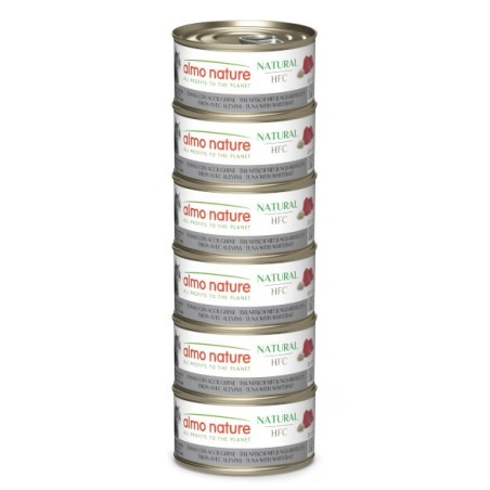 ALMO ALMO NATURE GR.70 TONNO E ACCIUGHINE X6 lattine