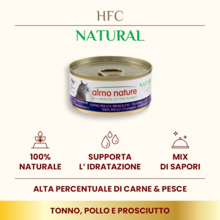 ALMO ALMO NATURE GR.70 Tonno, Pollo e Prosciutto