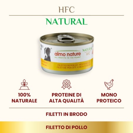 ALMO ALMO NATURE CANE HFC GR.95 CON FILETTO DI POLLO