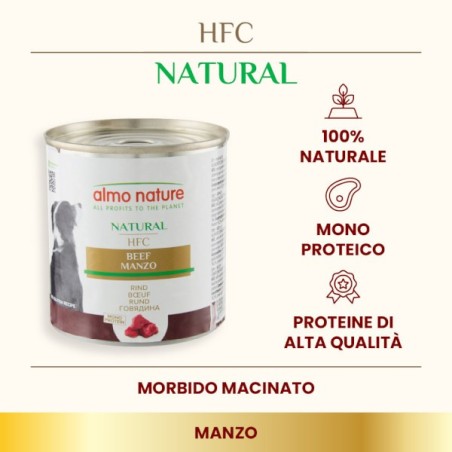 ALMO ALMO NATURE CANE GR.290 MANZO  
