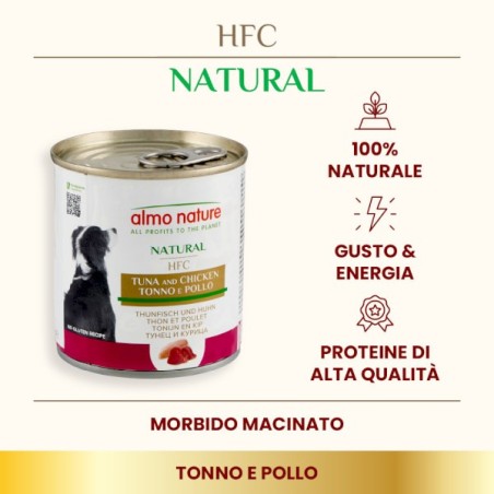 ALMO ALMO NATURE CANE GR.290 TONNO POLLO 