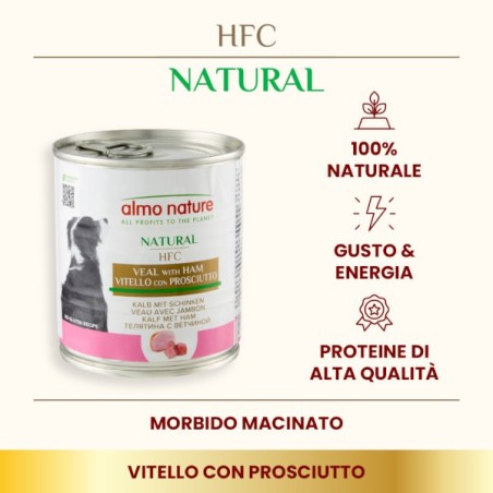 ALMO ALMO NATURE CANE GR.290 VITELLO PROSCIUTTO 