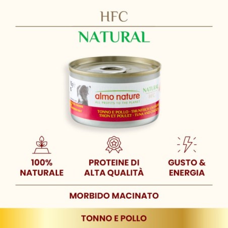 ALMO ALMO NATURE CANE HFC GR.95 TONNO POLLO 
