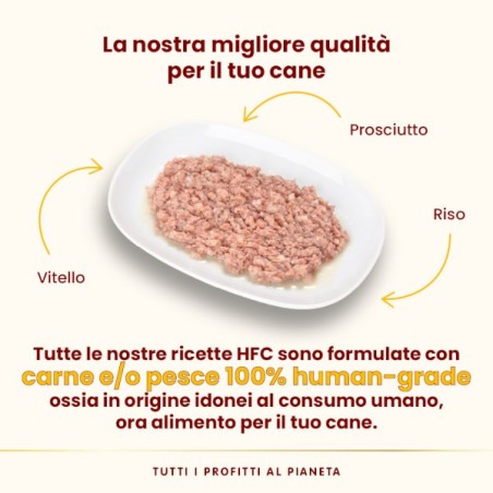 ALMO ALMO NATURE CANE HFC  GR.95 VITELLO PROSCIUTTO 