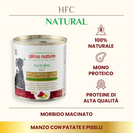 ALMO ALMO NATURE CANE GR.290 MANZO PATATE PISELLI 