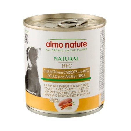 ALMO ALMO NATURE CANE GR.280 POLLO CAROTE RISO 