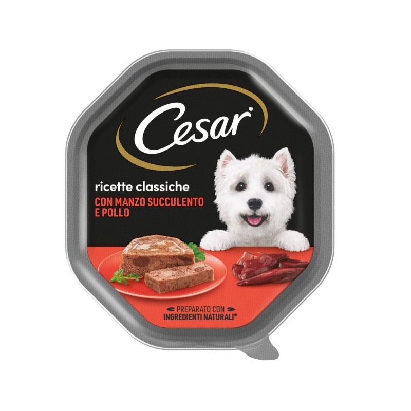 CESAR GR.150 ricette classiche PATE'  MANZO SUCCULENTO E POLLO