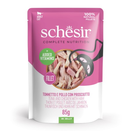 SCHESIR BUSTA GR 85 TONNO POLLO PROSCIUTTO