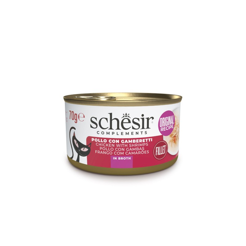 SCHESIR GR.70 POLLO GAMBERETTI IN BRODO DI COTTURA