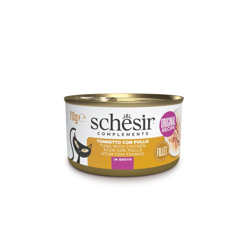 SCHESIR GR.70 TONNO POLLO IN BRODO DI COTTURA