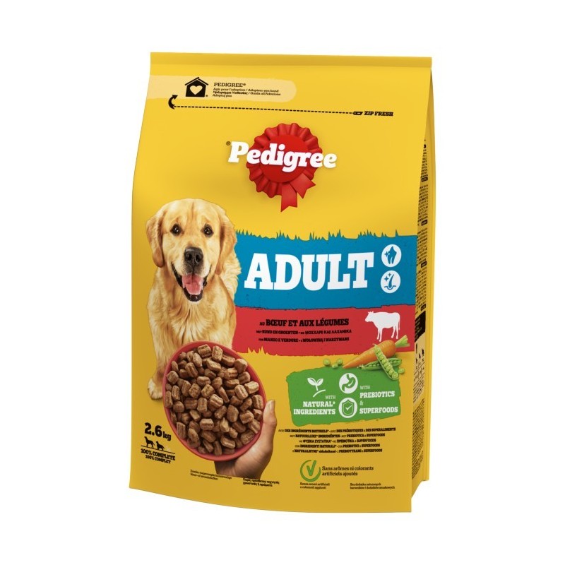PEDIGREE ADULT KG.2,6 MANZO VERDURE