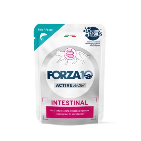 SANYPET FORZA 10 CAT ACTIWET INTESTINAL FISH  BUSTA 80GR